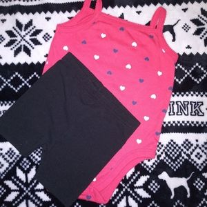 Tank top body suit set